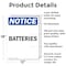 Signmission Batteries, 12 in W x Rectangle, Aluminum OS-2PACK-NS-A-1218-V-10300 - alternate 4